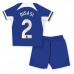 Chelsea Axel Disasi #2 Babykleding Thuisshirt Kinderen 2023-24 Korte Mouwen (+ korte broeken)